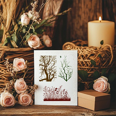 PVC Plastic Clear Stamps DIY-WH0618-0240-1