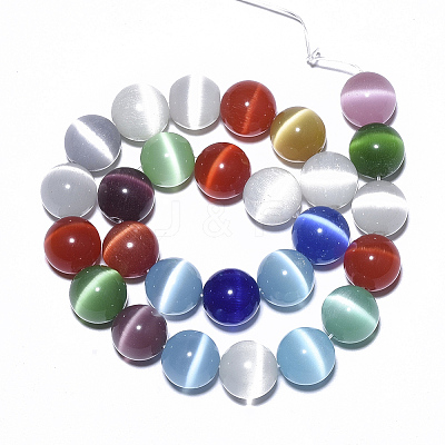 Cat Eye Beads Strands CE-R009-02-14mm-1