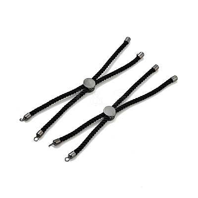 Half Finished Twisted Milan Rope Slider Bracelets LS-FIND-G032-01B-06-1