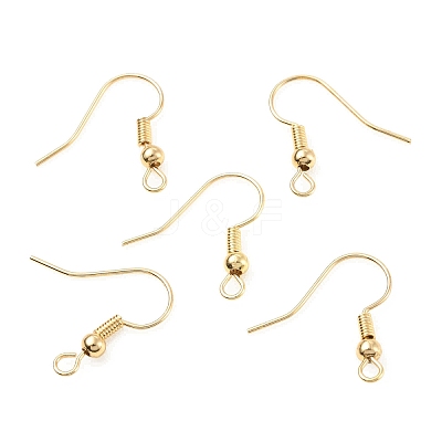 Brass Earring Hooks KK-C024-18KCG-1
