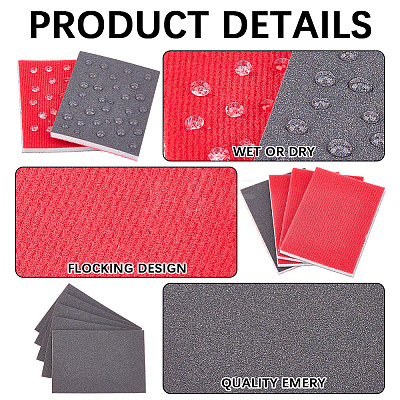 20Pcs 240 Grit Sanding Sponge Grit Sanding Blocks TOOL-SP0001-05C-1