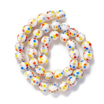 Handmade Lampwork Beads Strands LAMP-D015-11B-1