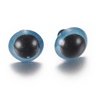 Craft Plastic Doll Eyes Stuffed Toy Eyes X-DIY-R039-14mm-04-1