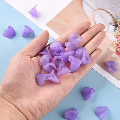Transparent Acrylic Bead Caps PL551-C08-1