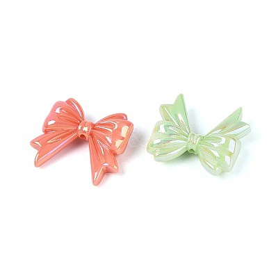 UV Plating Opaque Acrylic Beads OACR-T028-79-1