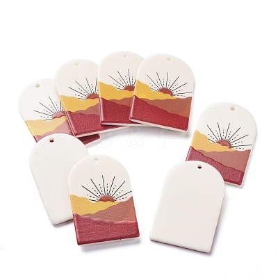 Acrylic Pendants KY-I007-03G-1