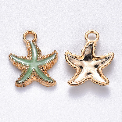 Alloy Enamel Pendants X-ENAM-S121-023A-1