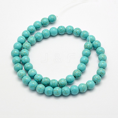 Synthetic Turquoise Beads Strands X-TURQ-F007-01B-4mm-1