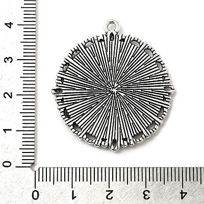Tibetan Style Alloy Pendant Cabochon Settings LS-X-TIBE-T003-06AS-RS-1