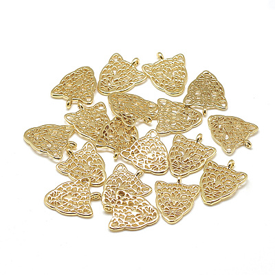 Brass Charms X-KK-T032-057G-1