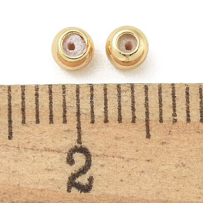 Rack Plating Brass Silicone Spacer Beads FIND-T071-02G-A01-RS-1