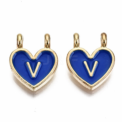 Alloy Enamel Charms X-ENAM-T012-02V-RS-1