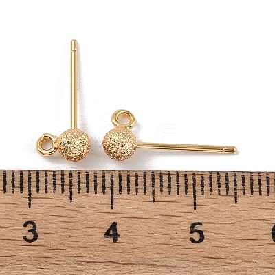 Brass Stud Earring Findings KK-R164-05A-G-1