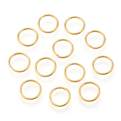 Iron Open Jump Rings IFIN-T019-8mm-G-1
