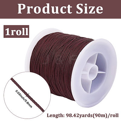 1 Roll Braided Nylon Cord NWIR-CY0001-02C-1