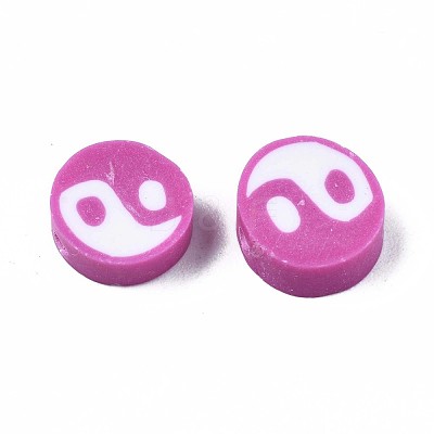 Handmade Polymer Clay Beads CLAY-T016-65J-1