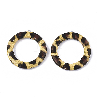 Imitation Leather Pendants WOVE-S118-08C-1