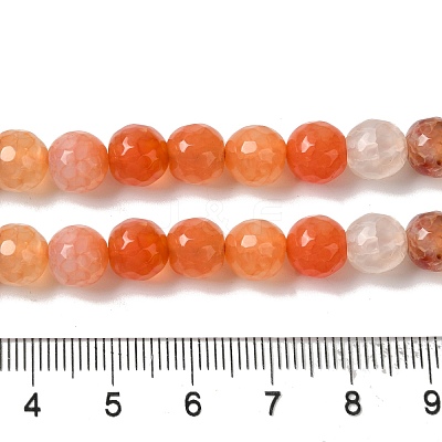 Dyed & Heated Natural Dragon Veins Agate Beads Strands G-P539-A01-15-1