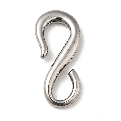 Tibetan Style 304 Stainless Steel S Hook Clasps STAS-G278-44AS-1