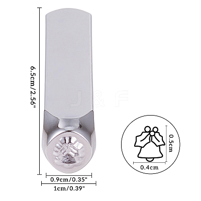 Iron Metal Stamps AJEW-BC0005-39J-1