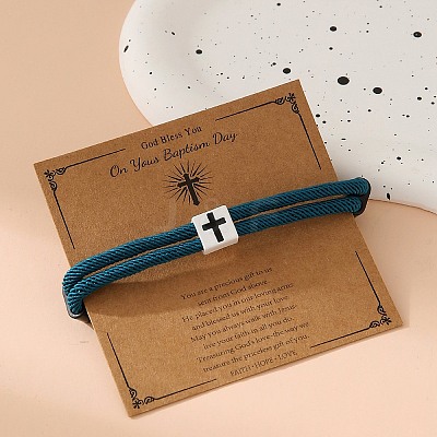 Alloy Rope String Bracelets for Woman Men PW-WG53D97-09-1