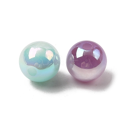 76Pcs Resin UV Reactive Beads RESI-Z041-03-1