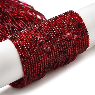 Transparent Glass Beads Strands X-GLAA-H027-01C-1