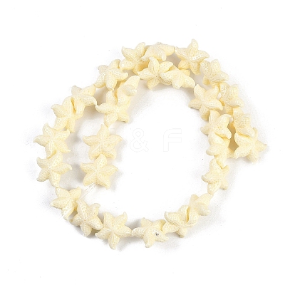 Synthetic Coral Dyed Carved Beads Strands CORA-K009-06B-1