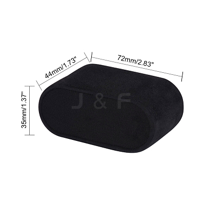 Flocking Cloth Jewelry Watch Displays BDIS-WH0004-02-1