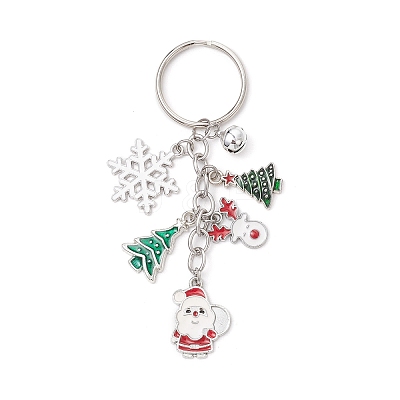 Alloy Enamel Brass Bell Keychains KEYC-TA00039-1