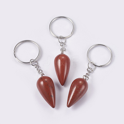Natural Red Jasper Keychain KEYC-P041-B06-1