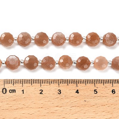 Natural Sunstone Beads Strands G-B153-B14-1