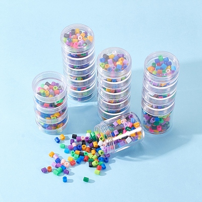 Plastic Bead Storage Containers with Lids and 30PCS Mini Storage Jars X-C020Y-1