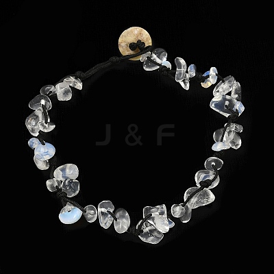 Chip Opalite Beaded Anklets AJEW-PH01371-13-1
