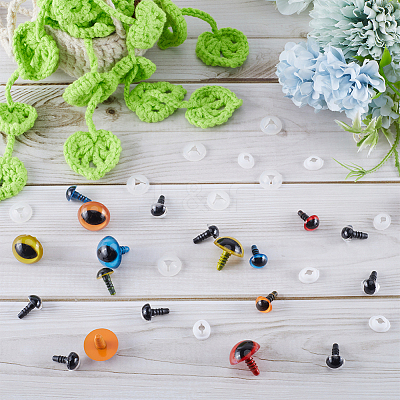 80 Sets 10 Style Plastic Doll Eyes DIY-GF0008-63-1