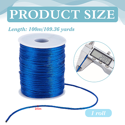 Round Polyester Cords Macrame Thread OCOR-WH0105-038C-1