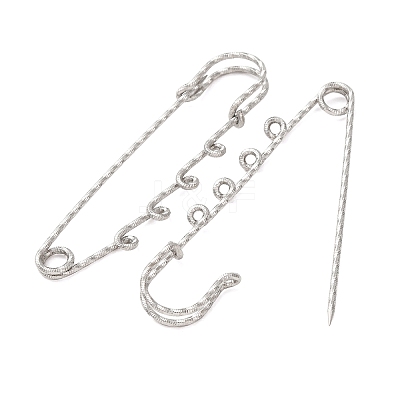 304 Stainless Steel Safety Pins Brooch Findings STAS-C181-01F-P-1