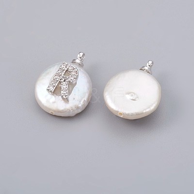 Natural Cultured Freshwater Pearl Pendants PEAR-F008-30P-R-1