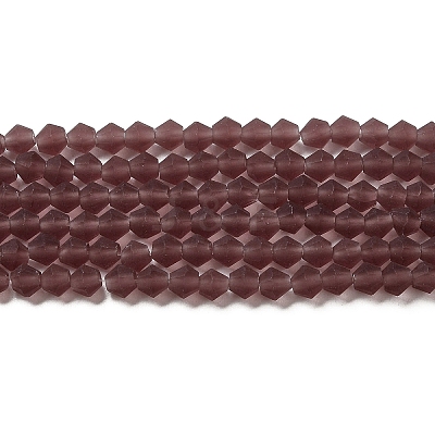 Imitate Austrian Crystal Frosted Glass Beads Strands LS-EGLA-A039-T4mm-MD05-1