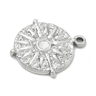 304 Stainless Steel Pendant Cabochon Settings STAS-G361-05P-1