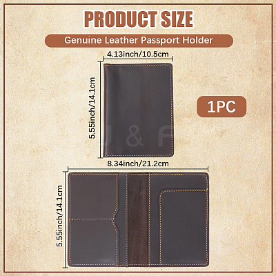 Cowhide Passport Protector Covers OFST-WH20007-024C-1