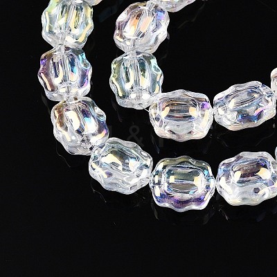 Electroplate Glass Beads Strands EGLA-T021-05A-1