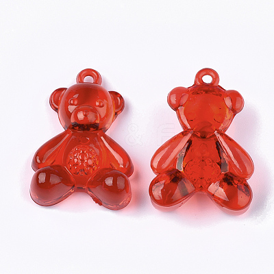 Transparent Acrylic Pendants TACR-S133-024-1