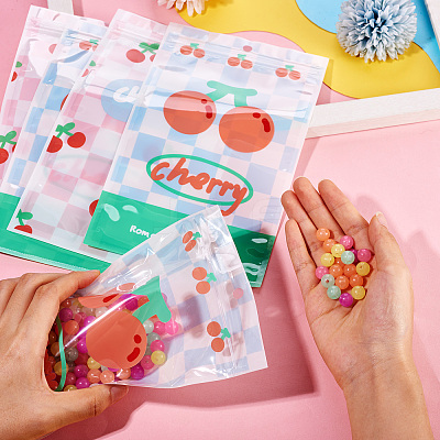 20Pcs 2 Colors Rectangle PET Resealable Packaging Bags ABAG-TA0001-33A-1