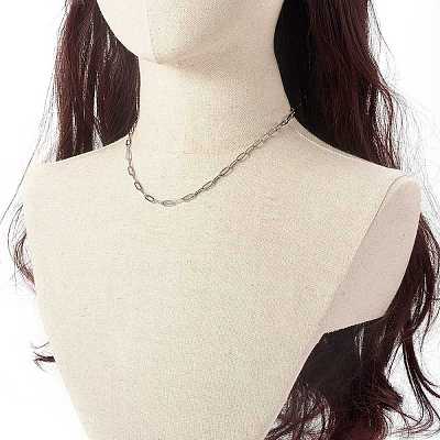 Non-Tarnish 304 Stainless Steel Cable Chain Necklaces NJEW-JN03628-03-1