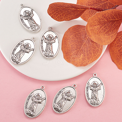 Tibetan Style Alloy Pendants PALLOY-CJ0003-01-1