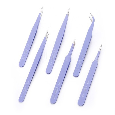 Tarnish Resistant 201 Stainless Steel Beading Tweezers Sets TOOL-F006-11A-1