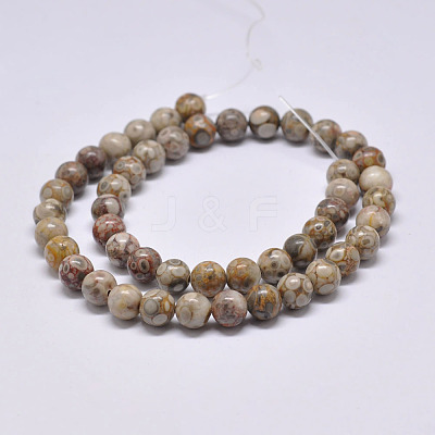 Natural Maifanite/Maifan Stone Beads Strands G-F353-4mm-1