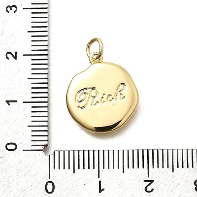 Brass Pendants KK-S508-09G-1