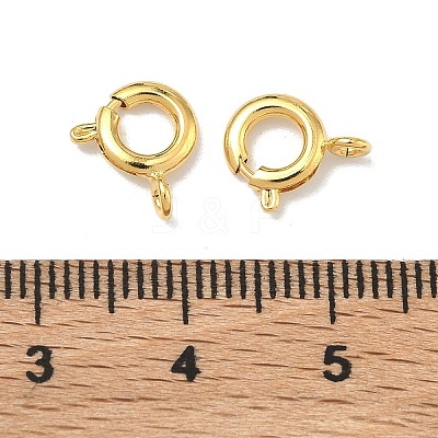 Brass Spring Ring Clasps KK-G557-01B-G-1